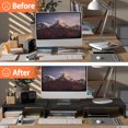 thumbnail image 3 of Super Joy Dual Monitor Stand Riser for 2 Monitors, Adjustable Computer Monitor Stand for Desk, Desktop Stand for Laptop PC Printer, 3 of 6