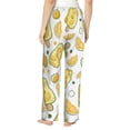 thumbnail image 3 of Pajama Pants Women, Cute Durian Ice Cream Sweatpants Soft Sleep Lounge Pants, Casual PJ Bottoms Pants with Pockets, 3 of 5