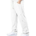 thumbnail image 1 of XDZJLR Men's Casual Pants Fashion Straight Solid Color Drawstring Trendy Leisure Comfortable Pant, 1 of 5