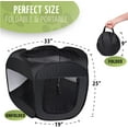 thumbnail image 2 of Zone Tech Portable Foldable Pet Playpen Tent – Medium Size Indoor Outdoor Mesh Open Air Exercise Pop-Up Playen Tent for Dogs and Cats, 2 of 9
