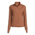 thumbnail image 2 of Avia Women's Active Full Zip Long Sleeve Jacket with Thumbholes and Sport Watch Opening, 2 of 5
