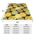 thumbnail image 5 of Bingfone Bee Honey Print Flannel Fleece Blanket Throw Blanket For Bed,Sofa,Couch,Travel,Camping(50"X40"), 5 of 9