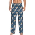 thumbnail image 2 of Goofa Astronaut Corgi Dog Printed Soft Pajama Pants for Men, Wide Leg Comfy Casual Lounge Yoga Pants-X-Large, 2 of 9