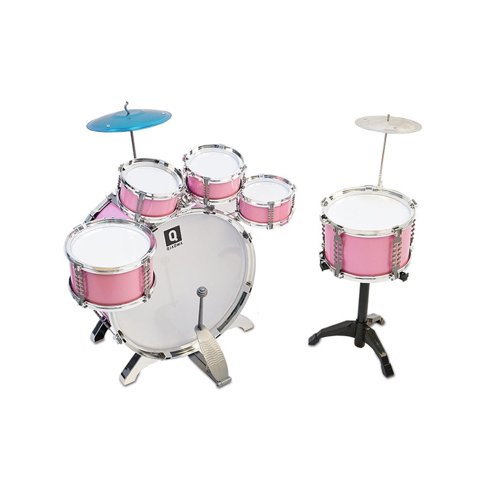 iMeshbean Multi Pcs Toys Drum Set Musical Instrument W/ Stool