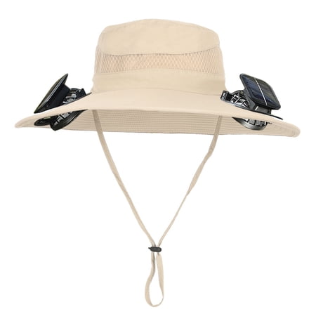 MKKAS Dual Power Baseball Cap with Fan Solar and USB Rechargeable Cooling Hat for Men Women 2 Built-in Fans Sun Hat for Outdoor Work Gardening Fishing B