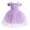 Purple, variant on TAIAOJING Toddler Girls Princess Pageant Gown Dresses Solid Color Bowknot Party Princess Dress Fashionable 6-7Y