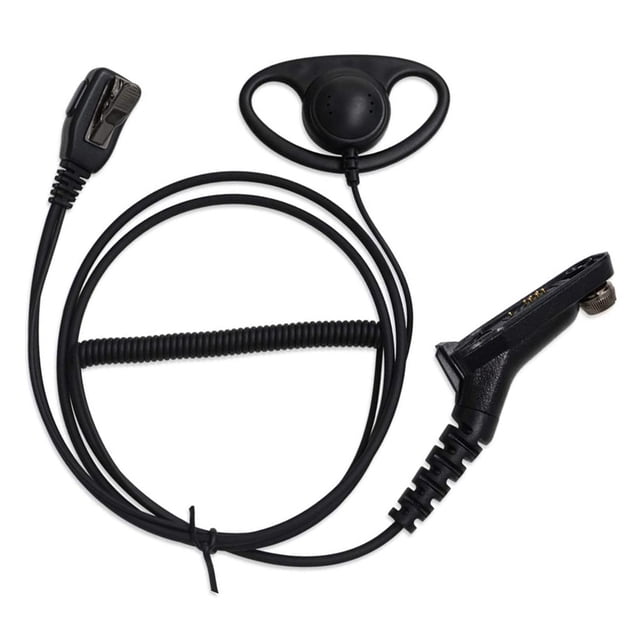 Two-way Radios Ear Hanger with Acoustic Tube Device Replacement Headphone Communication Surveillance Headset Earpiece Portable Earhook Device