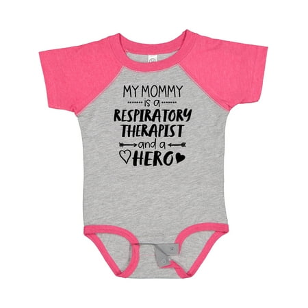 

Inktastic My Mommy is a Respiratory Therapist and a Hero Gift Baby Boy or Baby Girl Bodysuit