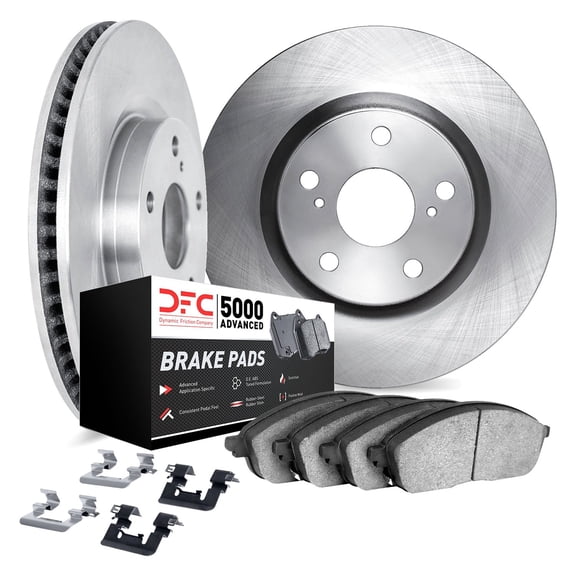 Part Synergy Replacement for BMW 3-Series 2013-2018 PRO-KIT 5000 Plain Rear Brake Kit Cast Iron; Ceramic, Semi-Metallic Silver
