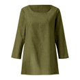 thumbnail image 3 of Short Sleeve Tops for Women Plus Size Long Sleeve Irregular Baggy Casual Blouse Cute Summer Tops, 3 of 4