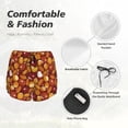 thumbnail image 4 of KLL Almond Nuts Pattern Shorts Women,Athletic Shorts High Waisted Running Shorts Pocket Sporty Short Gym Elastic Workout Shorts-Medium, 4 of 7