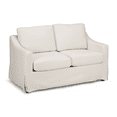 thumbnail image 2 of Bush Home Harper 57W Loveseat with Slipcover in Ivory Basketweave Fabric, 2 of 4