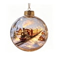 thumbnail image 2 of Christmas Ornament Ball with Mini Scene Hanging Decoration Plastic Ball for Tree Window Mantel Fireplace multicolor, 2 of 6