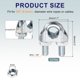 thumbnail image 2 of 12 Pcs Abrazaderas de Clip de Cable de Acero M12, Abrazaderas de Cable U-Bolt de 3/8", 2 of 6