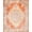 Orange Beige, Pattern 3, variant on ODIKA Ombre Boho Scrolled Border Fading Gradient Vintage Paisley Interlocking for Playroom, Bedroom, Reading Nook, Pet Friendly & Kids Safe Play
