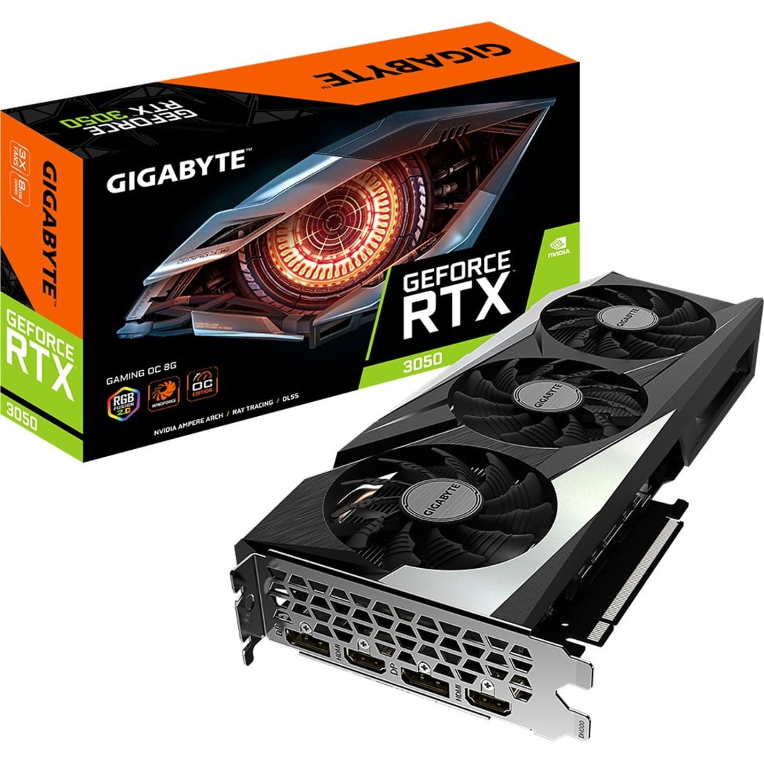 GIGABYTE NVIDIA GeForce RTX 3050 Graphic Card, 8 GB GDDR6