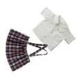 thumbnail image 3 of Stylish Short Sleeve Suspender Skirt Dress Outfit For My Life Dolls Clothes Accessories, 3 of 3