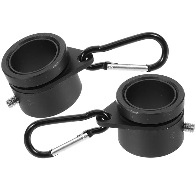 SHISUYAN 1 Set Flag Fasteners Flag Pole Rings with Flag Clip Flag Pole Flag Mounting Rings Rotating Flagpole Rings