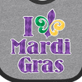 thumbnail image 4 of Inktastic I Love Mardi Gras Boys or Girls Baby Bib, 4 of 4
