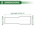 thumbnail image 3 of Unique Bargains Mandrel Exhaust Pipe Adapter Concentric Reducer Car Exhaust Pipe Tubing Piping Adapter  5" Length 201 Stainless Steel Silver Tone 3.5'' OD to 4.5'' OD, 3 of 7