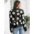 thumbnail image 5 of Sherrylily Women Floral Print Cardigan Knitted Long Sleeve Fashion Sweaters, 5 of 5