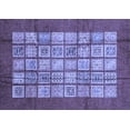 thumbnail image 1 of Ahgly Company Machine Washable Indoor Rectangle Abstract Blue Modern Area Rugs, 7' x 10', 1 of 4