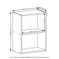 thumbnail image 4 of Furinno Bibliothèque / Livre / Rangement, 2 Niveaux, Blanc, 4 of 5