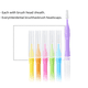 thumbnail image 2 of Cepillo interdental Cepillo interdental de 1 pieza Cepillo de dientes de ortodoncia de forma única Corrección interdental Limpieza de dientes Cepillo interdental 10 uds/caja, 2 of 4