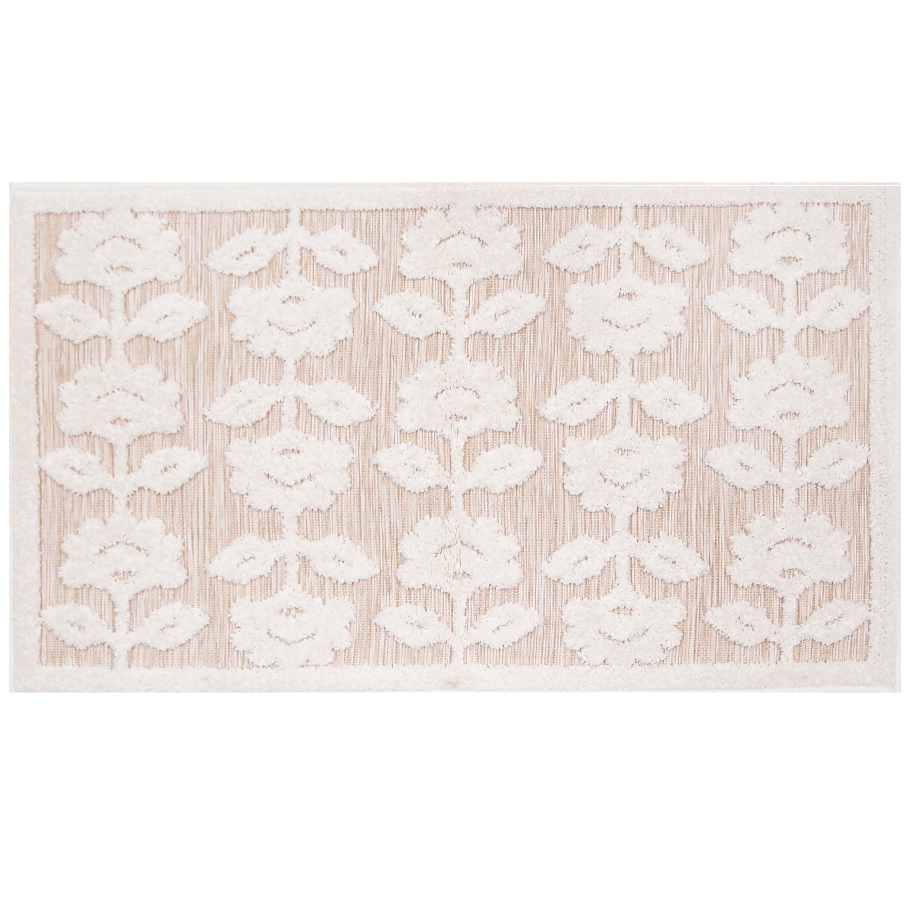 My Texas House Poppy 2' x 3' Driftwood Floral Indoor/Outdoor Area Rug
