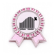 thumbnail image 1 of Código de barras de canguro Insignia broche Medalla rosa premiada, 1 of 3