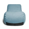 thumbnail image 3 of Jaxx Arlo Chaise Lounge Bean Bag Chair Recliner - Premium Chenille, Turquoise, 3 of 8