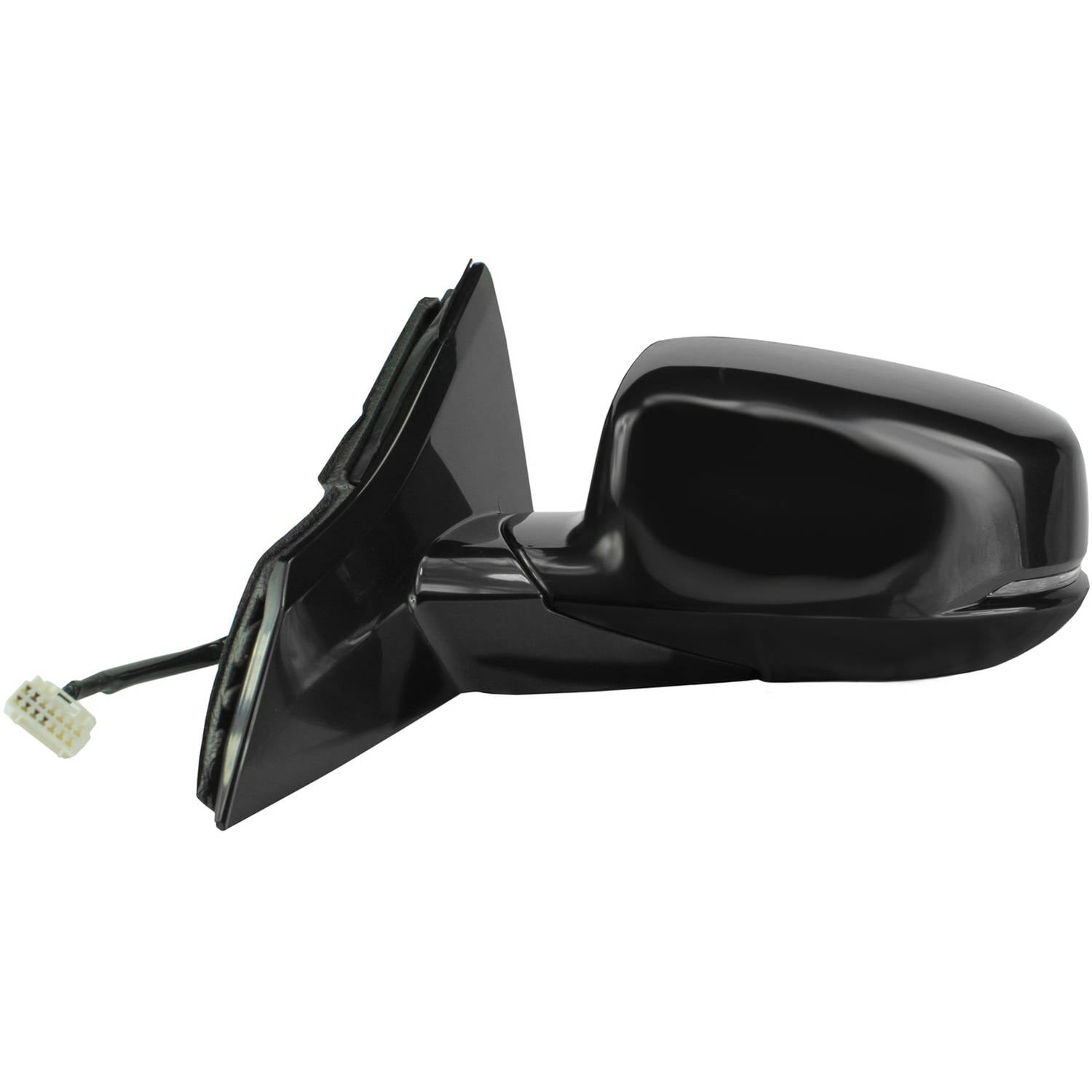 Fit System Driver Side Mirror for Honda Accord LX Sport Model Foldaway w/o Aspherical Lens Power 2dr Textured Black w/PTM Cover 