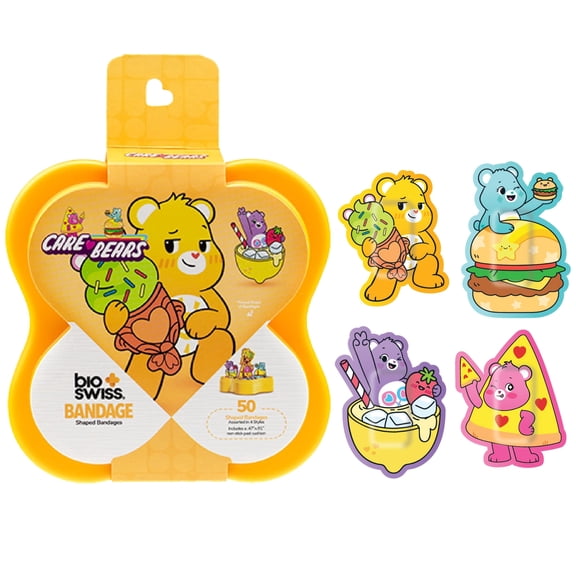 BioSwiss Sweet and Sour Care Bears Bandages, 50 Count