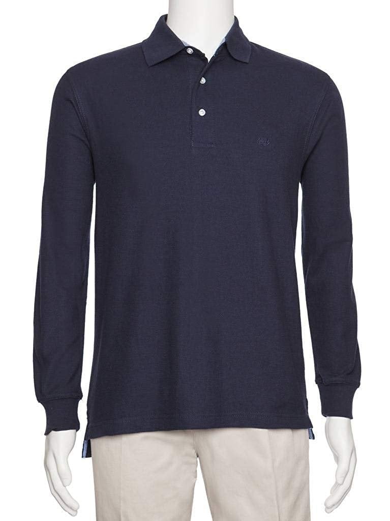 Long Sleeve Short Sleeve Polo Shirt Men/'s Classic Fit Pique By AKA