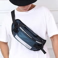thumbnail image 1 of Yeacher Sac Banane Mode Grande Capacité Bande Réfléchissante Imperméable Résistant à l'Usure Pochette Sac Banane, 1 of 7