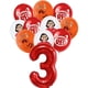 thumbnail image 1 of Suministros de fiesta rojos giratorios, platos de decoración, servilletas, vasos, pancarta, mantel, decoraciones para fiesta de cumpleaños de Panda, juegos de vajilla, 1 of 4