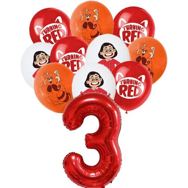 Suministros de fiesta rojos giratorios, platos de decoración, servilletas, vasos, pancarta, mantel, decoraciones para fiesta de cumpleaños de Panda, juegos de vajilla