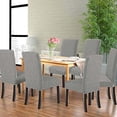 thumbnail image 5 of Stripes Covers for Dining Chairs 6 Pack Abstract Irregular Dotted Textured Striped Background Pattern Stretch Spandex Kitchen Chair Slipcovers Removable Washable Geometric Parsons Chair Cover, 5 of 5