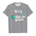 thumbnail image 4 of Gelikeya Big Girls Shirts Size 3-4 Grey First Day Of School Fourth Grade Shirt Back To School Toddler Girl Clothes (Toddlers, Novelty), 4 of 4