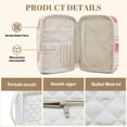 thumbnail image 6 of Pzuqiu Pink Polka Dots Bible Covers for Women Quilted Large Size Bible Carrying Case Church Bag with Pockets&Tags Scripture Book Cover Organizer Tote Bags Gifts for Easter Day, 6 of 7