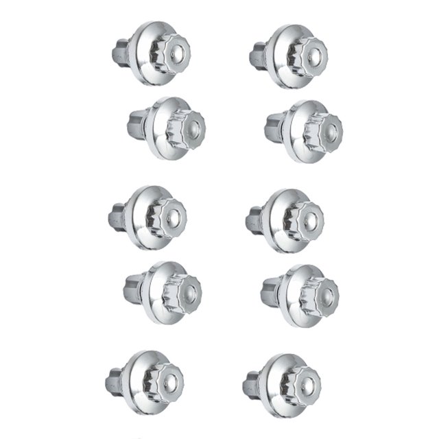 Kenally Tornillo de rueda de coche ABS Universal decorativo externo Color sólido modificado mejora neumático automotriz remache pernos tuerca Vehículos, repuestos y accesorios Mis Plata Kenally VI018707-02