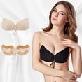 thumbnail image 2 of Sujetador invisible con cuerda para tirar, código de mango, alas, diosa, parche para el pecho, ropa interior de silicona sin costuras, 2 of 6
