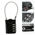 thumbnail image 1 of Qiilu Luggage Password Lock,Steel Wirerope Password Lock Customs Luggage Padlock ,Customs Password Lock, 1 of 9