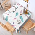 thumbnail image 2 of 42x42 Inch Waterproof Square Tablecloth, Thickened Polyester Table Cover for Dining & Parties, Floral Print, 2 of 6