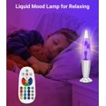 thumbnail image 3 of Lámpara LED Liquid Motion de 13,5 pulgadas de AONESY con mando a distancia de 17 colores, 3 of 7