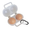 thumbnail image 5 of Caja de almacenamiento de huevos con 2 rejillas, mosquetón en forma de D, soporte para huevos, estuche organizador para acampar, 5 of 5