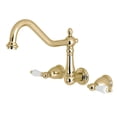 thumbnail image 4 of Kingston Brass KS1283PL Heritage Wall Mount Kitchen Faucet, Antique Brass, 4 of 6
