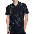 thumbnail image 4 of High Quality Hawaiian Shirts for Men Short Sleeve Aloha Beach Shirt Floral Summer Casual Button Down Shirts Blouses IJK35E, 4 of 7