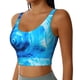 thumbnail image 2 of Balery Blue Shell Sujetadores deportivos con espalda cruzada para mujer, acolchados, sin costuras, de alto impacto, ideales para yoga, gimnasio, entrenamiento y fitness.-, 2 of 8