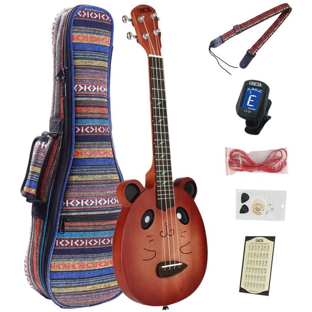 Ubeta Electric Tenor 26 Inch Ukulele Mahogany Body With Gig Bag Tuner Picks Aquila Nylon Strings Chord Card Red Electric Line And Strap Walmart Com Walmart Com